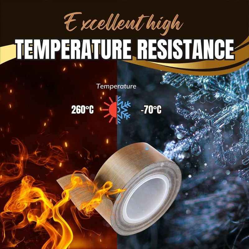 Flexzion High Temp Teflon Tape for Impulse Sealer, Vacuum Sealer, Heat Sealing, Food Packaging & Industrial Use - Teflon Fiberglass PTFE Tape, 20mm x 10m (0.8in x32.8 Ft) - Image 5